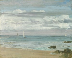 Blau und Silber: Trouville, um 1865