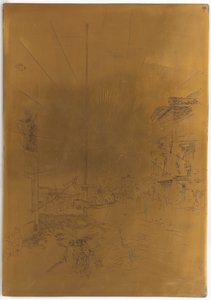 Stornierte Druckplatte für Der kleine Mast, 1879-1880