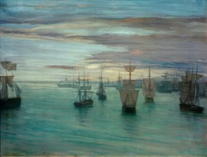 Dämmerung in Fleischfarbe und Grün: Valparaiso von James Abbott McNeill Whistler