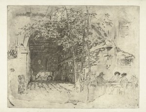 Durchgang unter einem Haus in Venedig von James Abbott McNeill Whistler