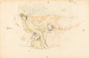 Gekleidete Figur, liegend von James Abbott McNeill Whistler