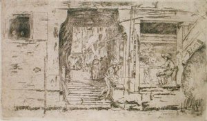 Fischladen, Venedig von James Abbott McNeill Whistler