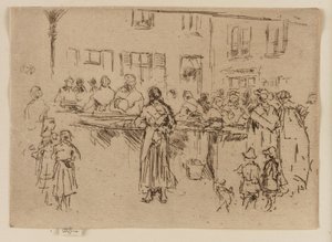 Fischfrauen, Ostende von James Abbott McNeill Whistler