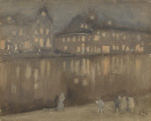 Großer Kanal, Amsterdam, Nocturne von James Abbott McNeill Whistler