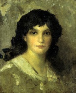 Kopf einer jungen Frau von James Abbott McNeill Whistler