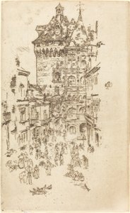 Hotel de Ville, Loches, 1888