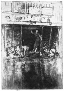 Haus am Kanal in Amsterdam von James Abbott McNeill Whistler