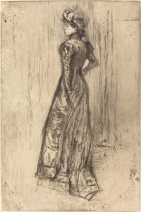 Maud, stehend, ca. 1873
