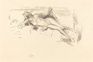 Nacktes Modell, liegend, 1893 von James Abbott McNeill Whistler