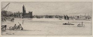 Alte Westminster-Brücke, 1859 von James Abbott McNeill Whistler