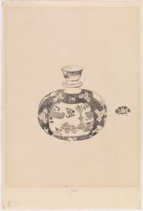 Oviformer Ingwerkrug mit glockenförmigem Deckel, 1878 von James Abbott McNeill Whistler