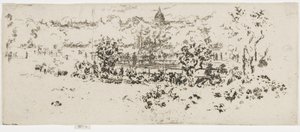 Pantheon, Jardin du Luxembourg, ca. 1892-93 von James Abbott McNeill Whistler