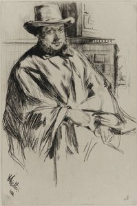 Porträt eines Mannes, 1860 von James Abbott McNeill Whistler