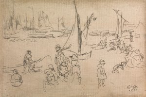 Kinder von Portsmouth, aus einer Serie von zwölf Radierungen mit dem Titel Die Marineparade, 1887