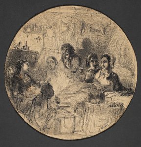 Szene aus dem Bohème-Leben, 1855-57