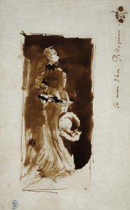 Skizze nach dem Porträt von Rosa Corder von James Abbott McNeill Whistler