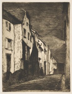 Straße in Saverne, 1858 von James Abbott McNeill Whistler