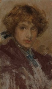 Studie eines Mädchens Kopf und Schultern, 1896-97