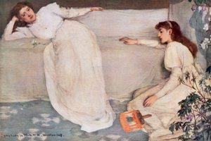 Symphonie in Weiß Nr. III, ca. 1867 von James Abbott McNeill Whistler