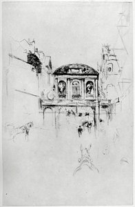Temple Bar, 19. Jahrhundert, 1904 von James Abbott McNeill Whistler