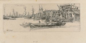 Thames Lagerhäuser, 1859 von James Abbott McNeill Whistler