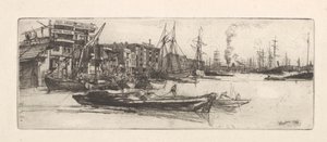 Thames-Lagerhäuser, 1859 von James Abbott McNeill Whistler