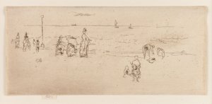Der Strand, Ostende, 1887 von James Abbott McNeill Whistler