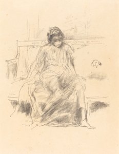 Die drapierte Figur, sitzend, 1893 von James Abbott McNeill Whistler