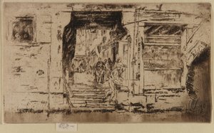 Der Fischladen, Venedig, 1879-1880 von James Abbott McNeill Whistler