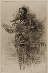 Der Gitarrenspieler M.W. Ridley, 1875 von James Abbott McNeill Whistler
