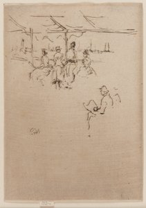 Die Anlegestelle, Kühe von James Abbott McNeill Whistler