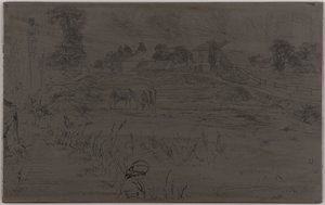 Die Landschaft mit dem Pferd von James Abbott McNeill Whistler
