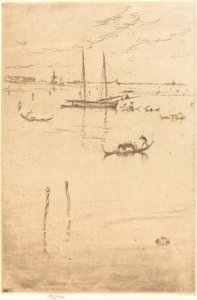 Die kleine Lagune, 1879-1880 von James Abbott McNeill Whistler