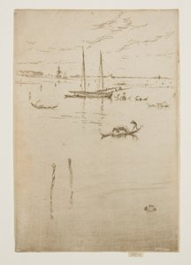 Die kleine Lagune, aus den Zwölf Radierungen, auch bekannt als das Erste Venedig-Set