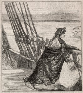 Die Tochter des Majors: Clara Vinraces Abschied von ihrem Vater, 1862 von James Abbott McNeill Whistler