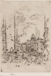 Die Piazzetta, 1879-1880 von James Abbott McNeill Whistler
