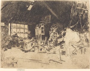 Die Schmiede, ca. 1880 von James Abbott McNeill Whistler
