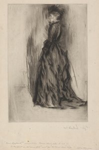 Das Samtkleid Mrs. Leyland, 1873-1874 von James Abbott McNeill Whistler