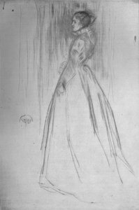 Das Samtkleid Mrs. Leyland, 1873, 1904 von James Abbott McNeill Whistler