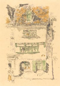 Gelbes Haus, Lannion, 1893 von James Abbott McNeill Whistler