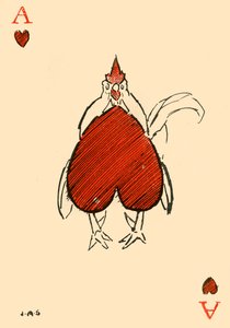 Der korpulente Chanticleer, aus dem Herz-Ass, 1910 von James Affieck Shepherd