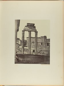 Der Tempel von Castor und Pollux im Forum Romanum, auch bekannt als der Tempel der Minerva Chalcidica