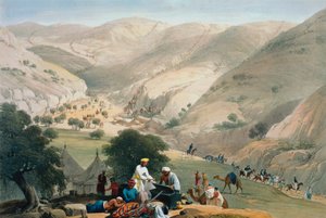 Lager des 1. Bengalischen Europäischen Regiments, Erster Anglo-Afghanischer Krieg 1838-1842