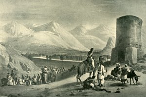 Das Tal von Maidan und der Buzrak-Turm, 1842, 1901