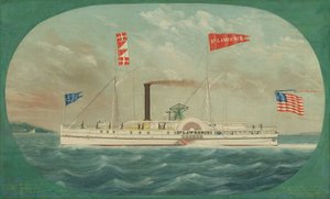 Dampfer St. Lawrence, 1850 von James Bard