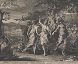 Eine griechische Erntefeier (Entwürfe für die Wände des Großen Saals der Gesellschaft zur Förderung der Künste) von James Barry
