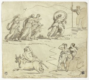 Antikes Mosaik im Barberini-Palast von James Barry