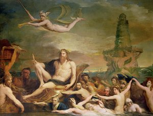 Handel, oder der Triumph der Themse, vierter in der Serie Der Fortschritt der menschlichen Kultur und des Wissens, ca. 1777-84