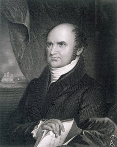 Levi Woodbury, graviert von Robert E. Whitechurch von James Barton Longacre