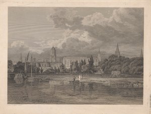 Südansicht der Christ Church, etc. von den Wiesen von James Basire